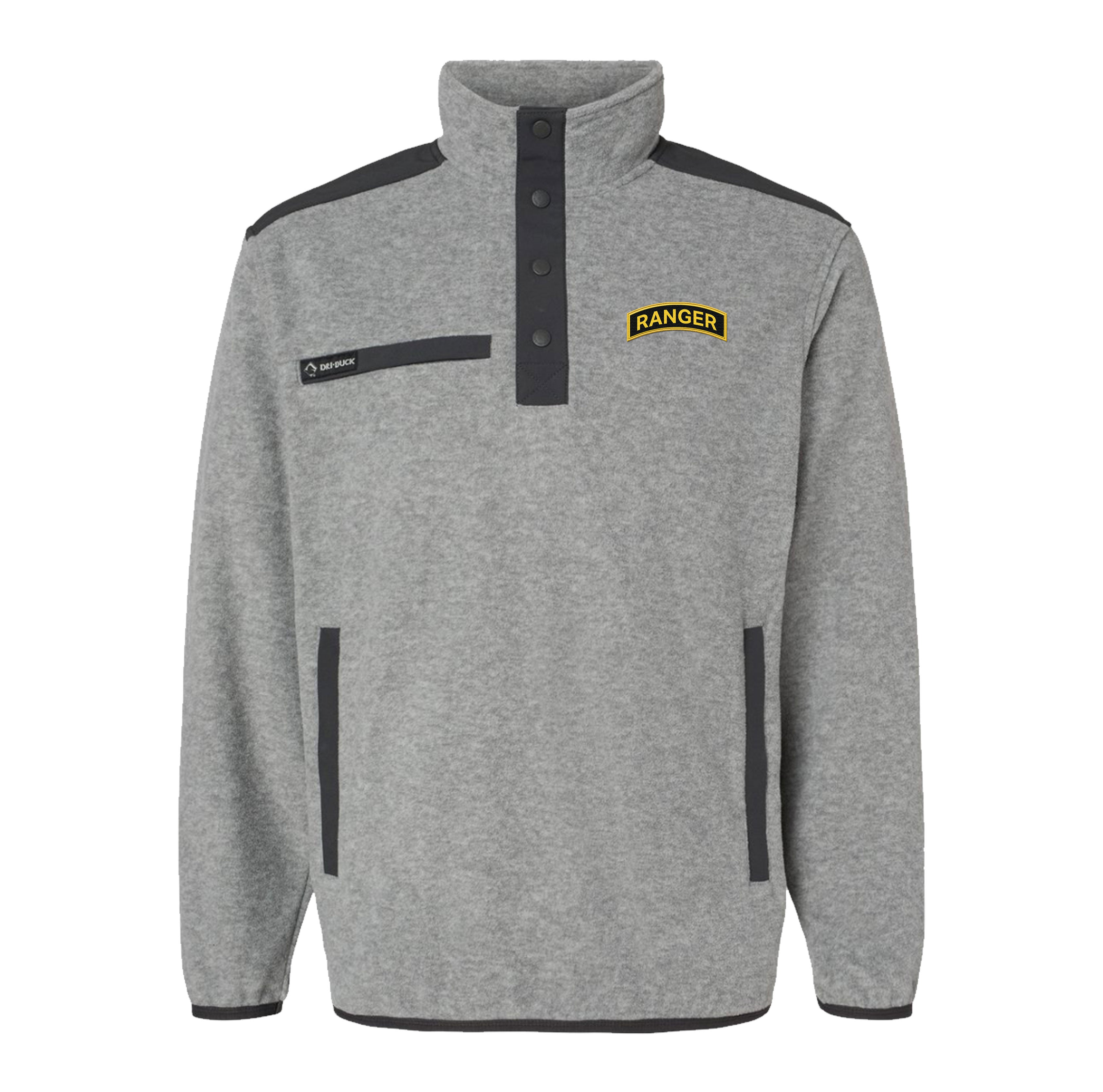Ranger Tab Embroidered Melange Fleece Pullover