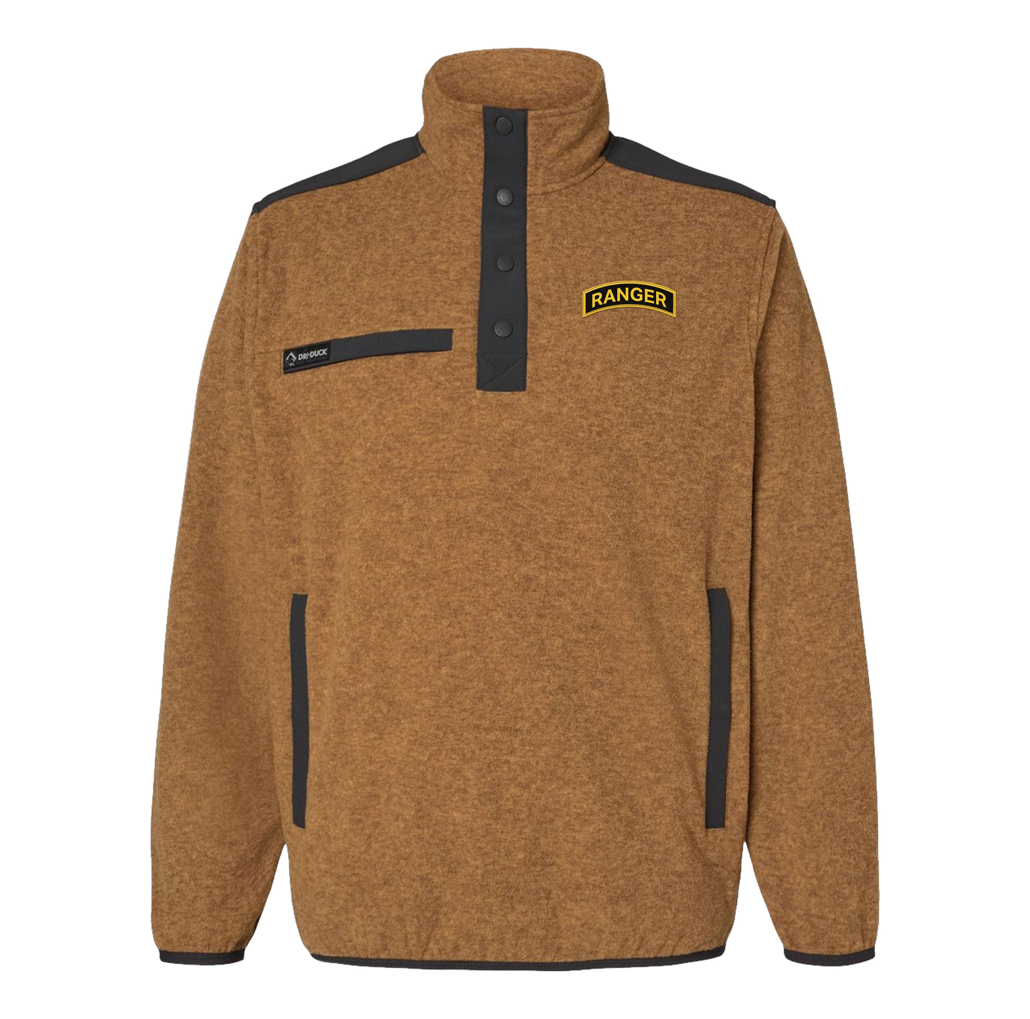 Ranger Tab Embroidered Melange Fleece Pullover