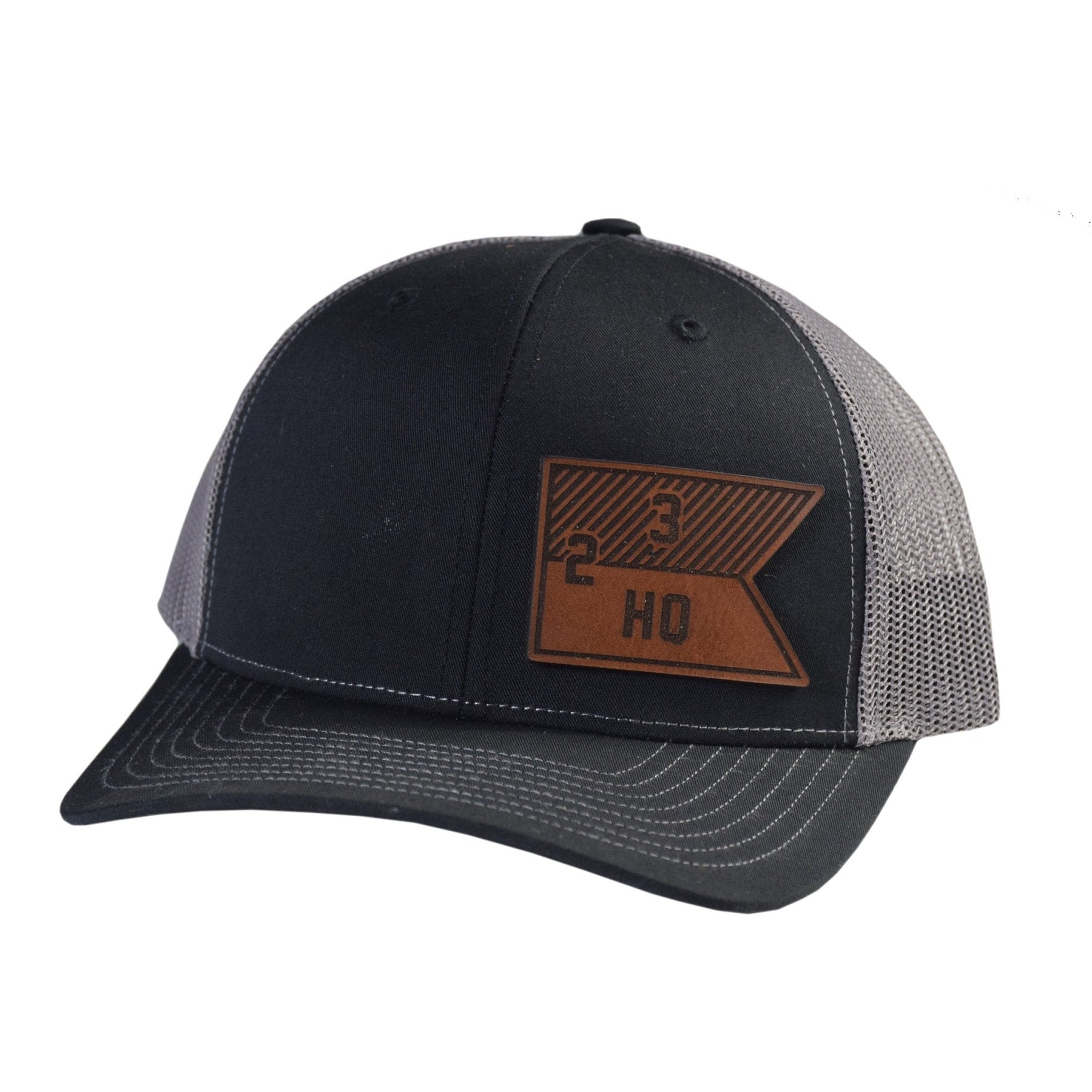 Rattler Troop Guidon Leather Snapback - OSFA - Private Headwear