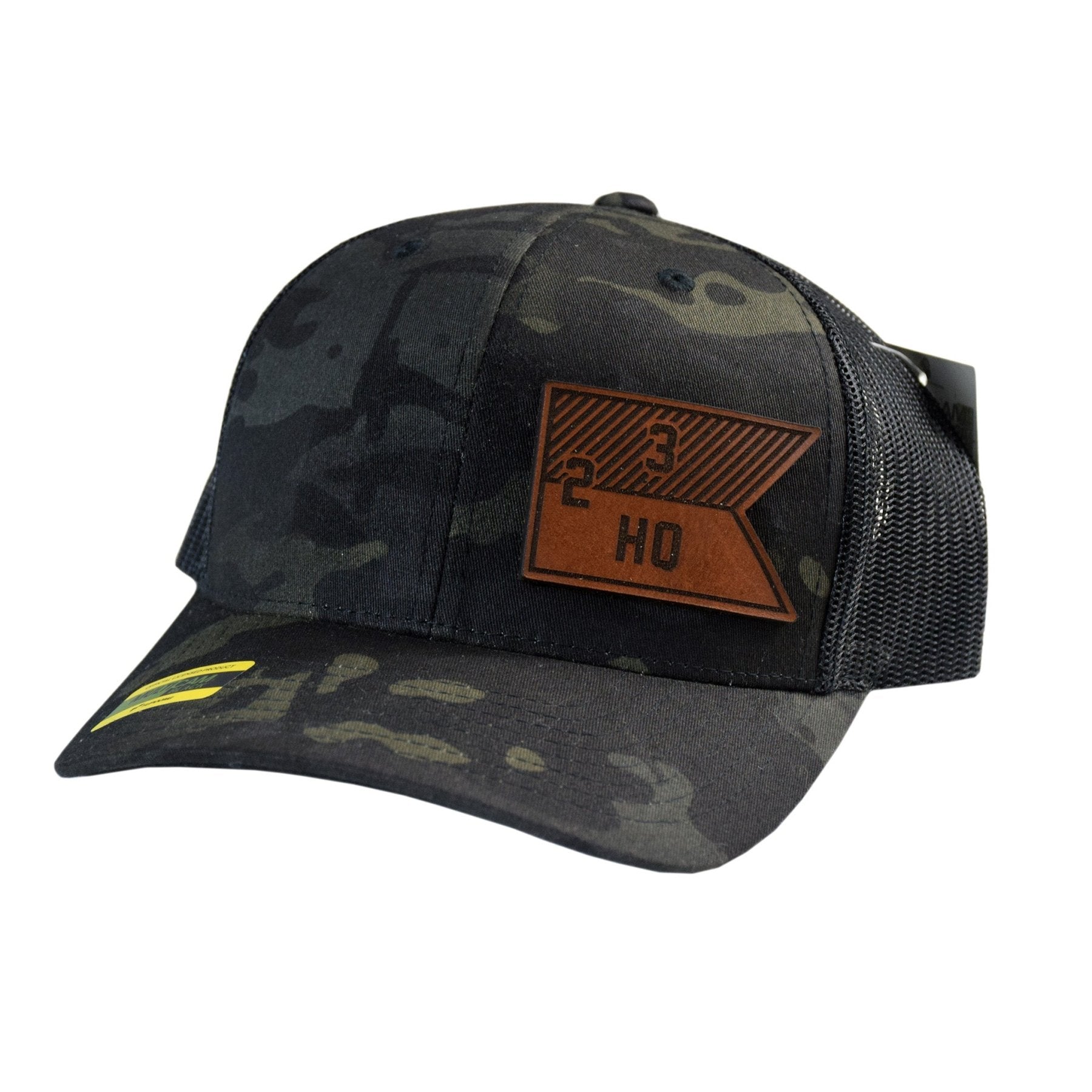 Rattler Troop Guidon Leather Snapback - OSFA - Private Headwear