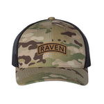 Raven Tab Leather Snap - Back - OSFA - Headwear