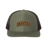 Raven Tab Leather Snap - Back - OSFA - Headwear