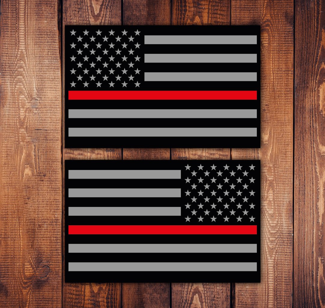 Multi Red Line Sticker Red Line Flag Sticker Set – American Trigger Pullers