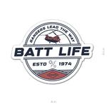 Retro Batt Life Sticker - 4" - Sticker