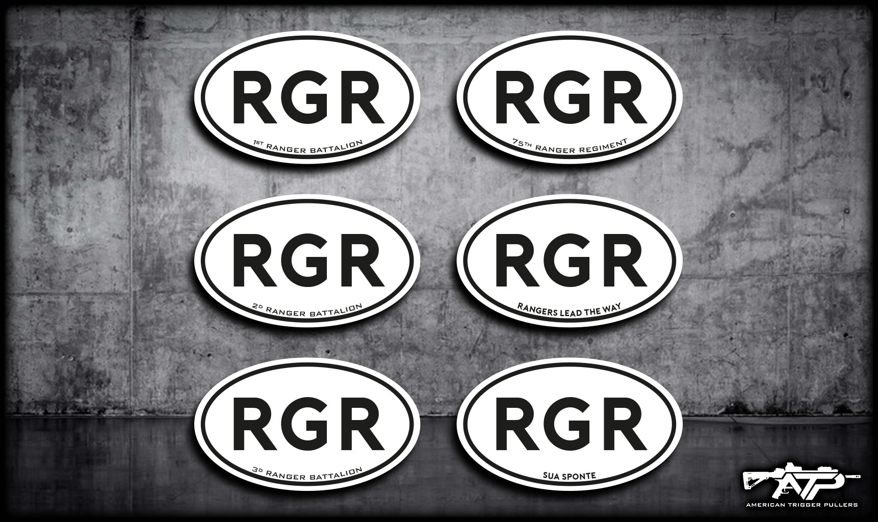 Rfr Stickers RGR Oval Sticker – American Trigger Pullers