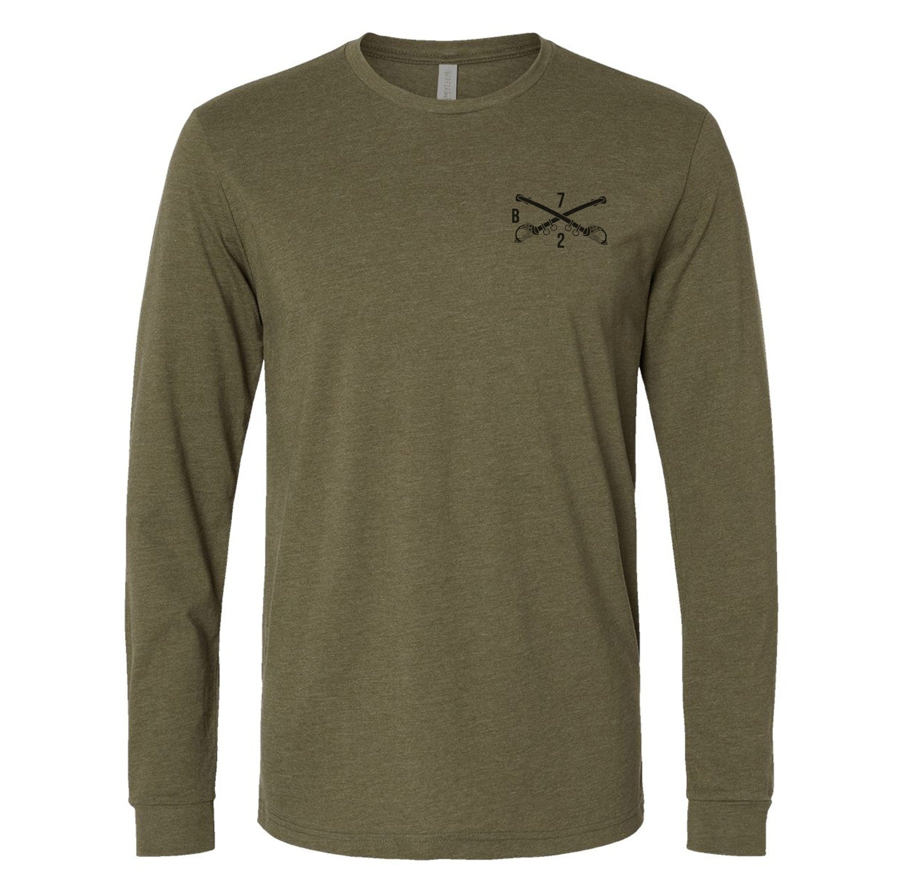 Rise Above - B Co 2 - 7 CAV Long Sleeve - Small - Private Long Sleeve Shirt