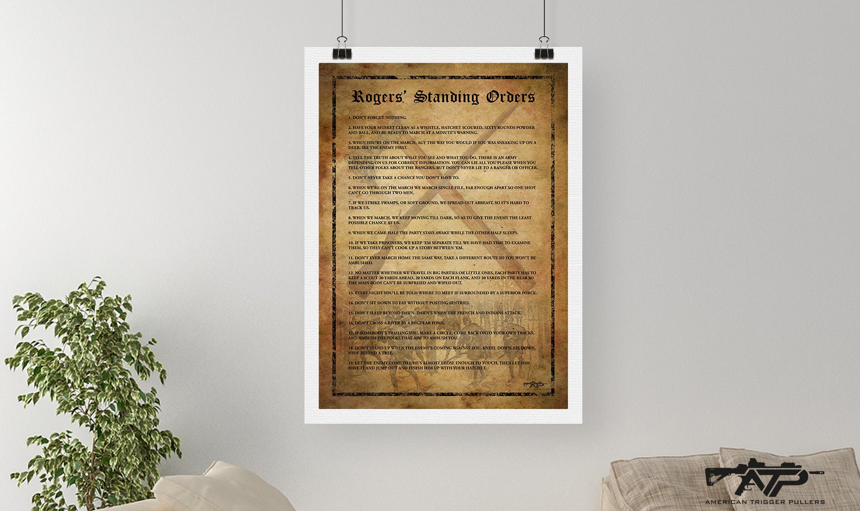 Rogers Standing Orders Canvas - Loose Canvas - Canvas