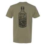 Rough Seas Bottle Subdued Tee - Small - Shirt