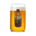 Rough Seas Skilled Captains Bottle Beer Can Glass Set - 16oz - Glassware