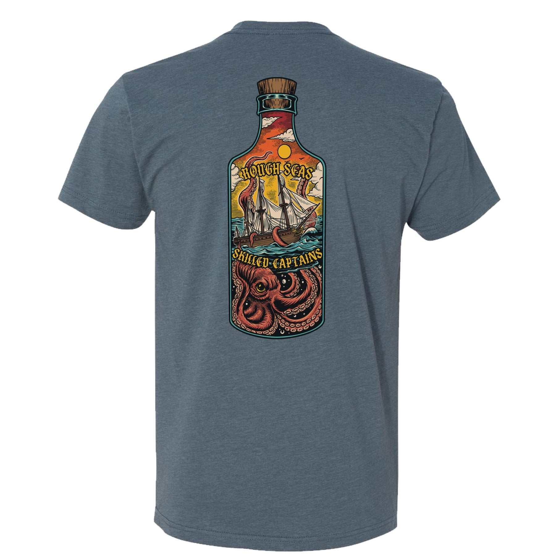 Rough Seas Skilled Captains Bottle Tee - Small - Shirt