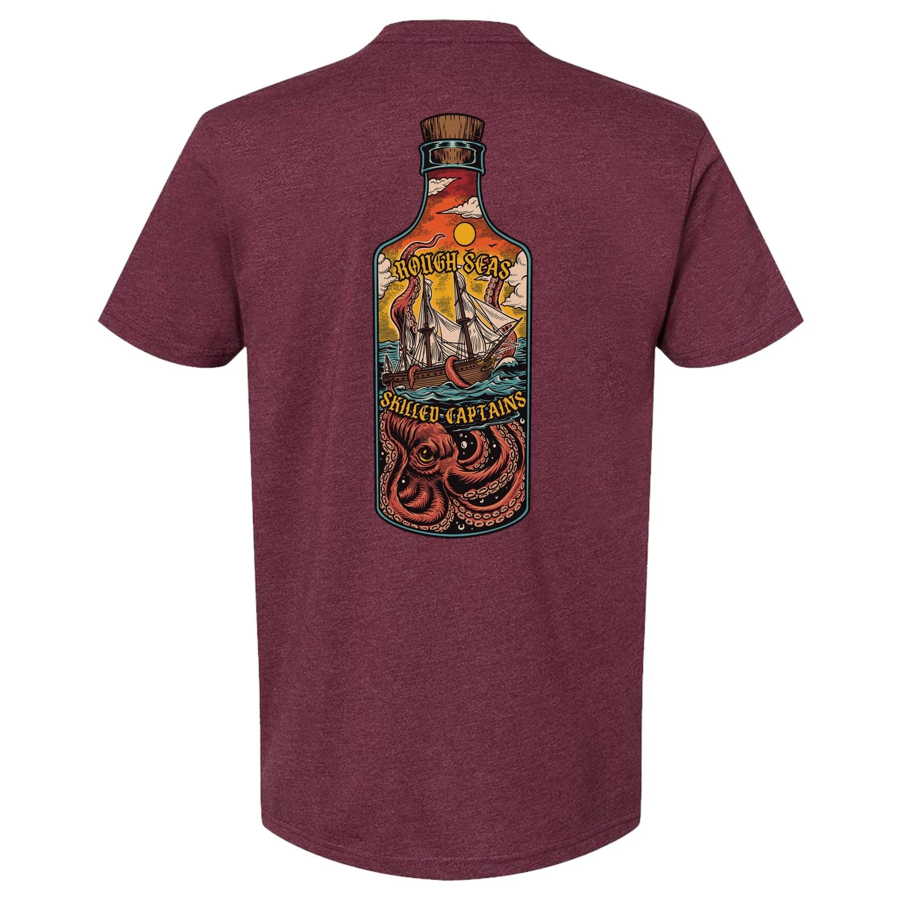 Rough Seas Skilled Captains Bottle Tee - Small - Shirt