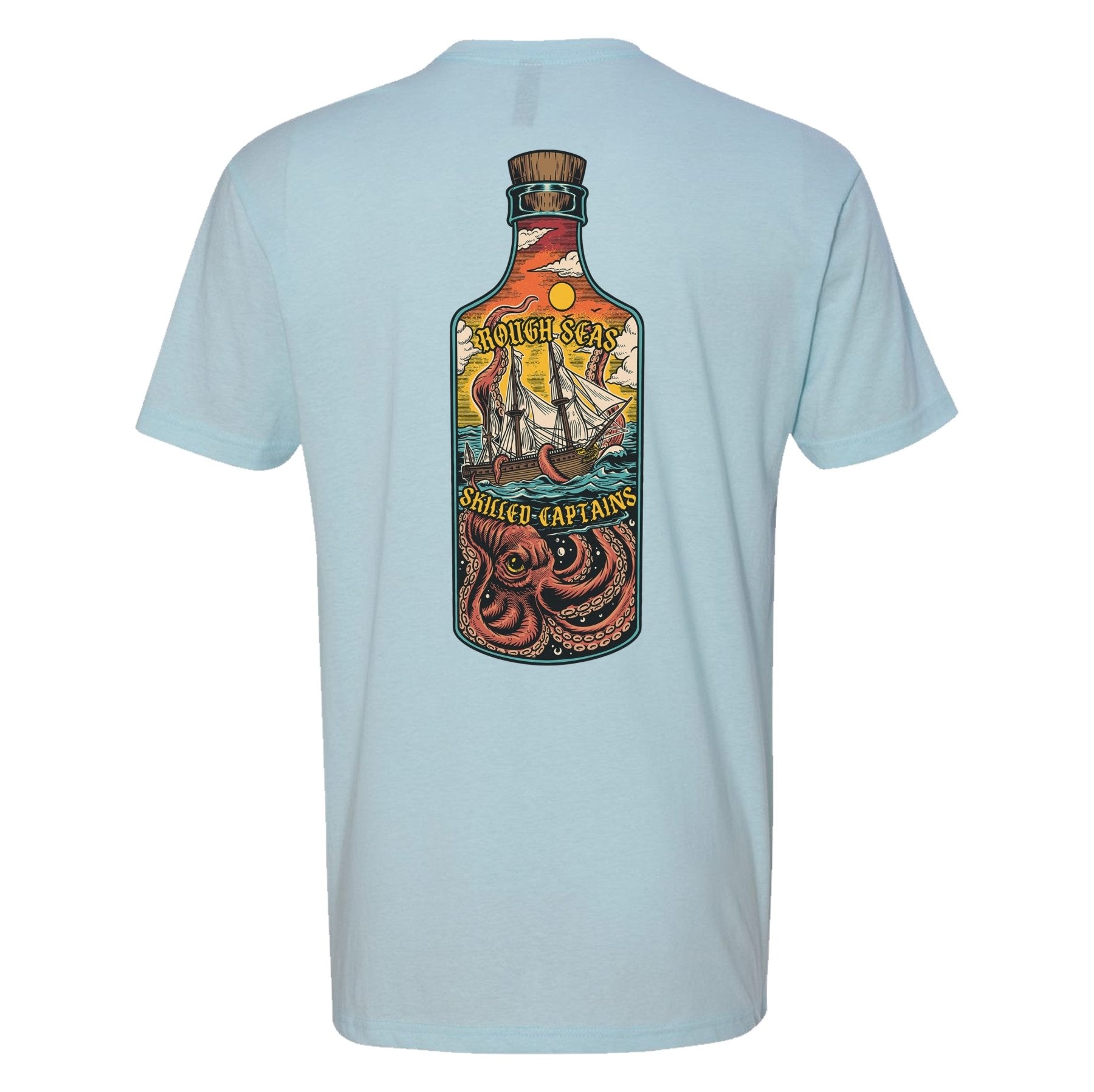 Rough Seas Skilled Captains Bottle Tee - Small - Shirt