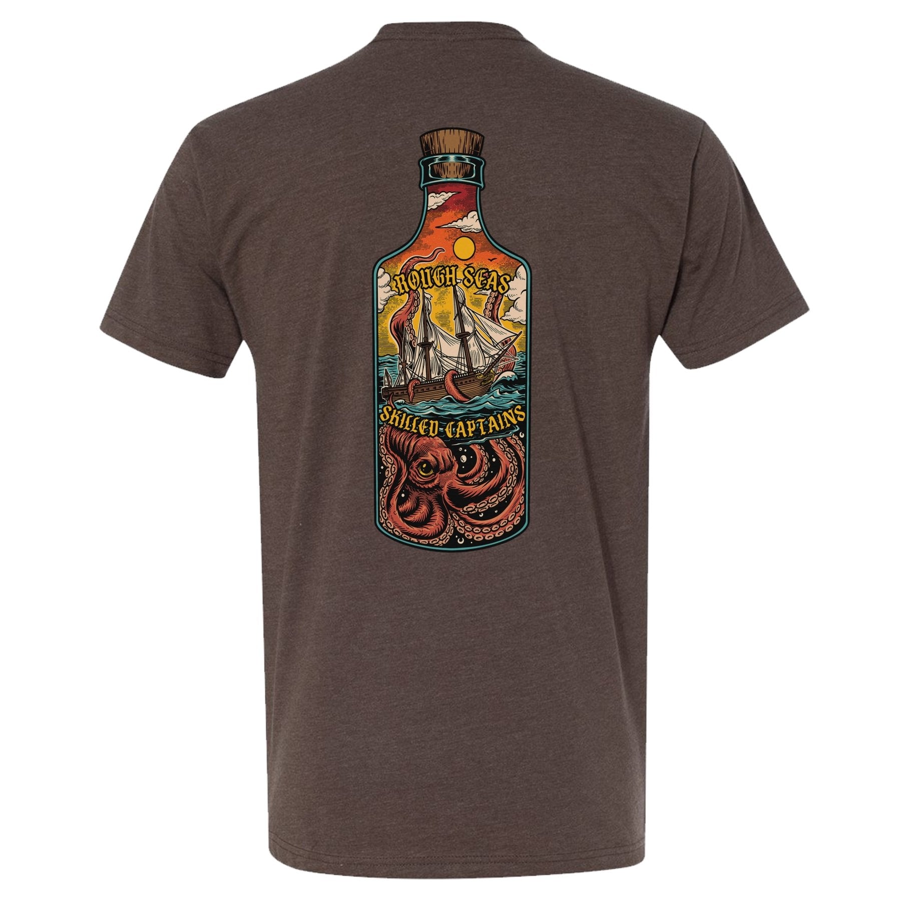 Rough Seas Skilled Captains Bottle Tee - Small - Shirt
