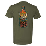 Rough Seas Skilled Captains Bottle Tee - Small - Shirt