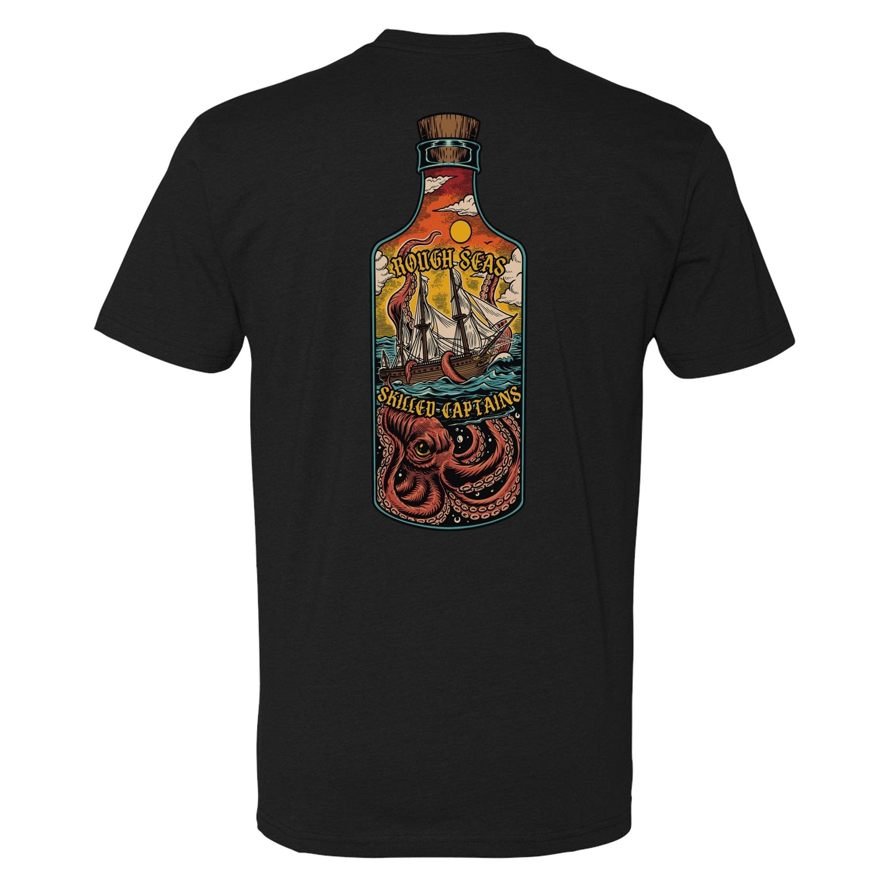 Rough Seas Skilled Captains Bottle Tee - Small - Shirt