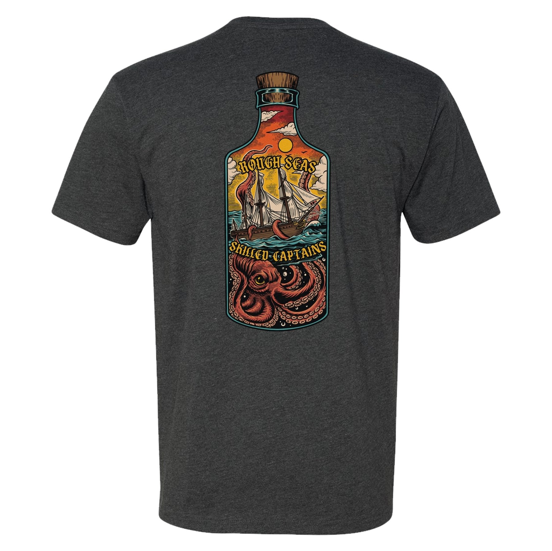 Rough Seas Skilled Captains Bottle Tee - Small - Shirt