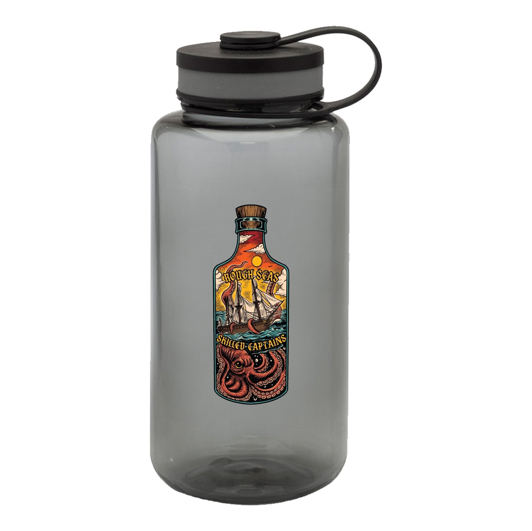 Rough Seas Skilled Captains Bottle Water Bottle - 38oz - Water Bottle