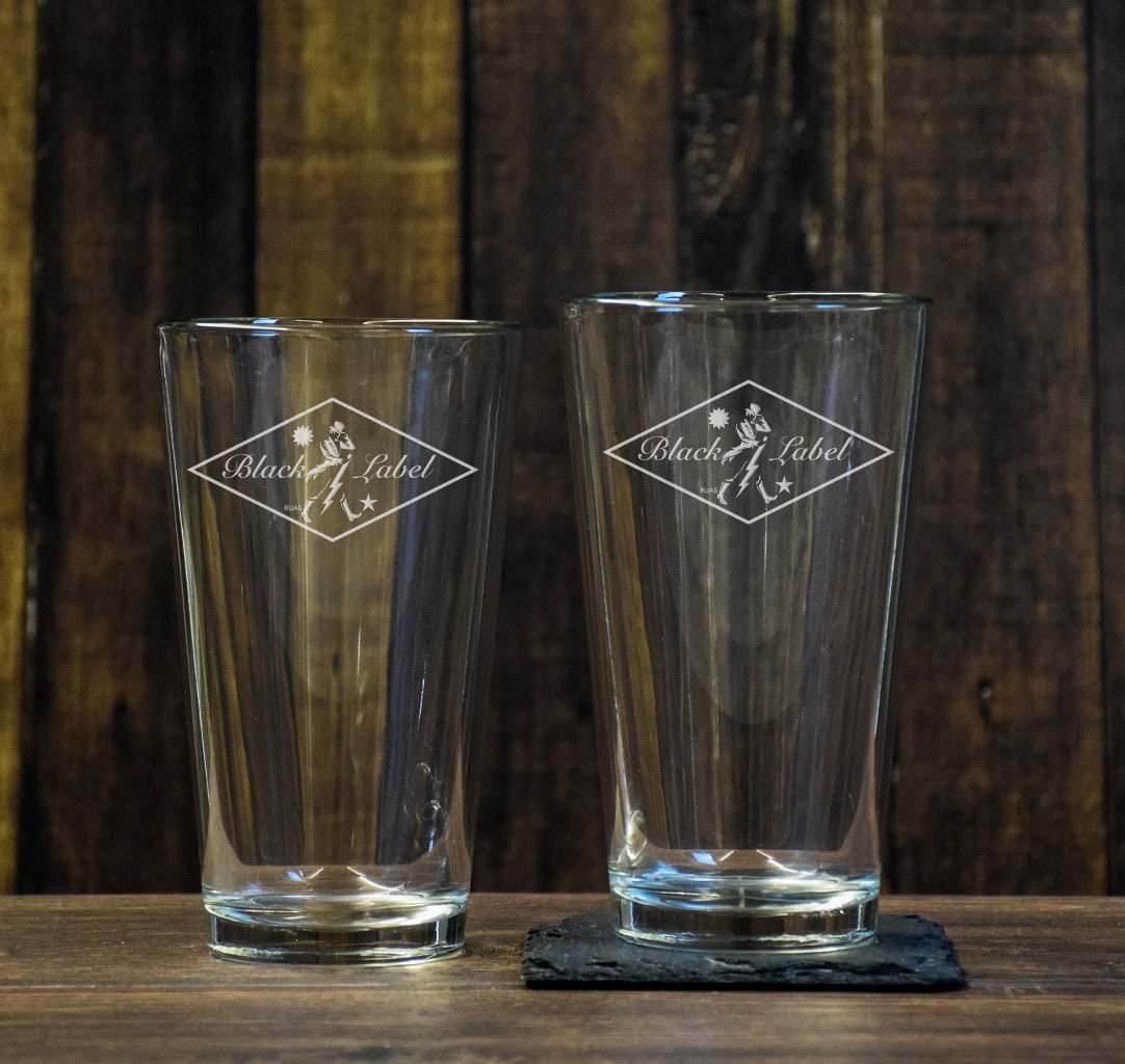 RUAS Diamond Pint Glass Set - Set of 2 - Glassware