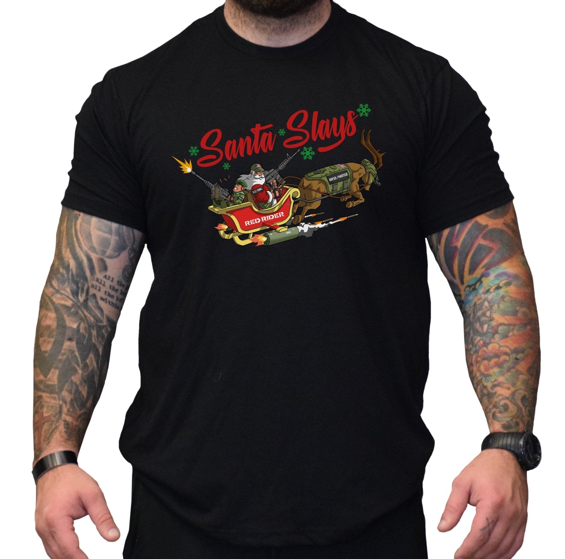 Santa Slays - Small - Shirt