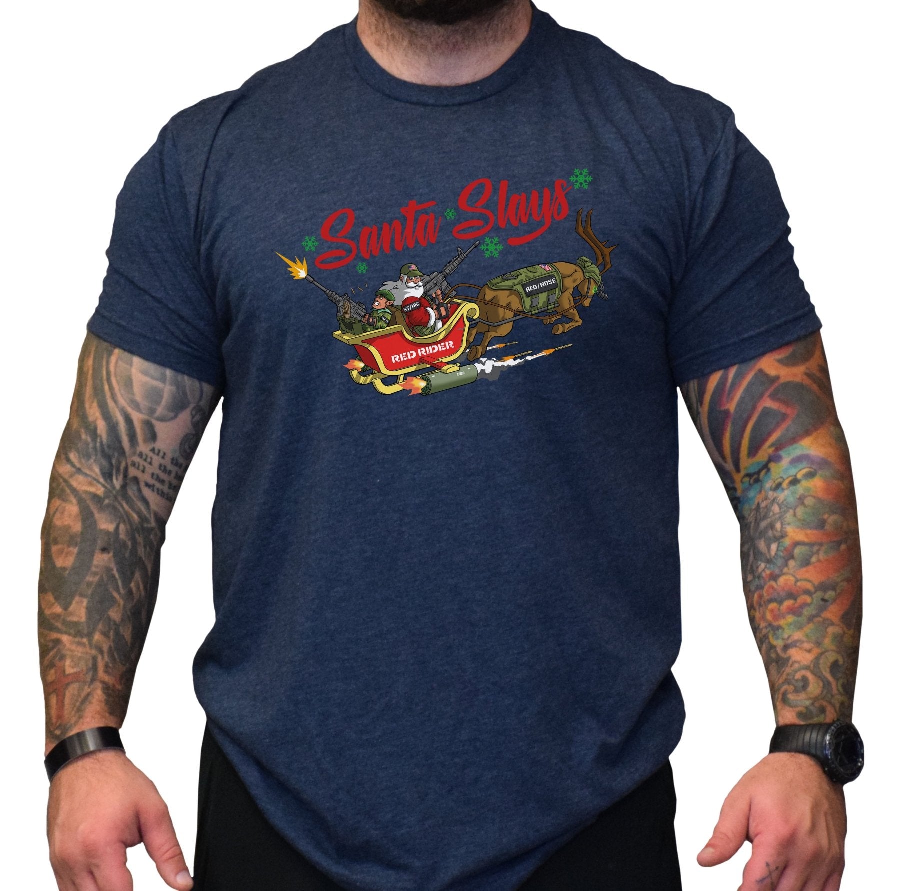 Santa Slays - Small - Shirt