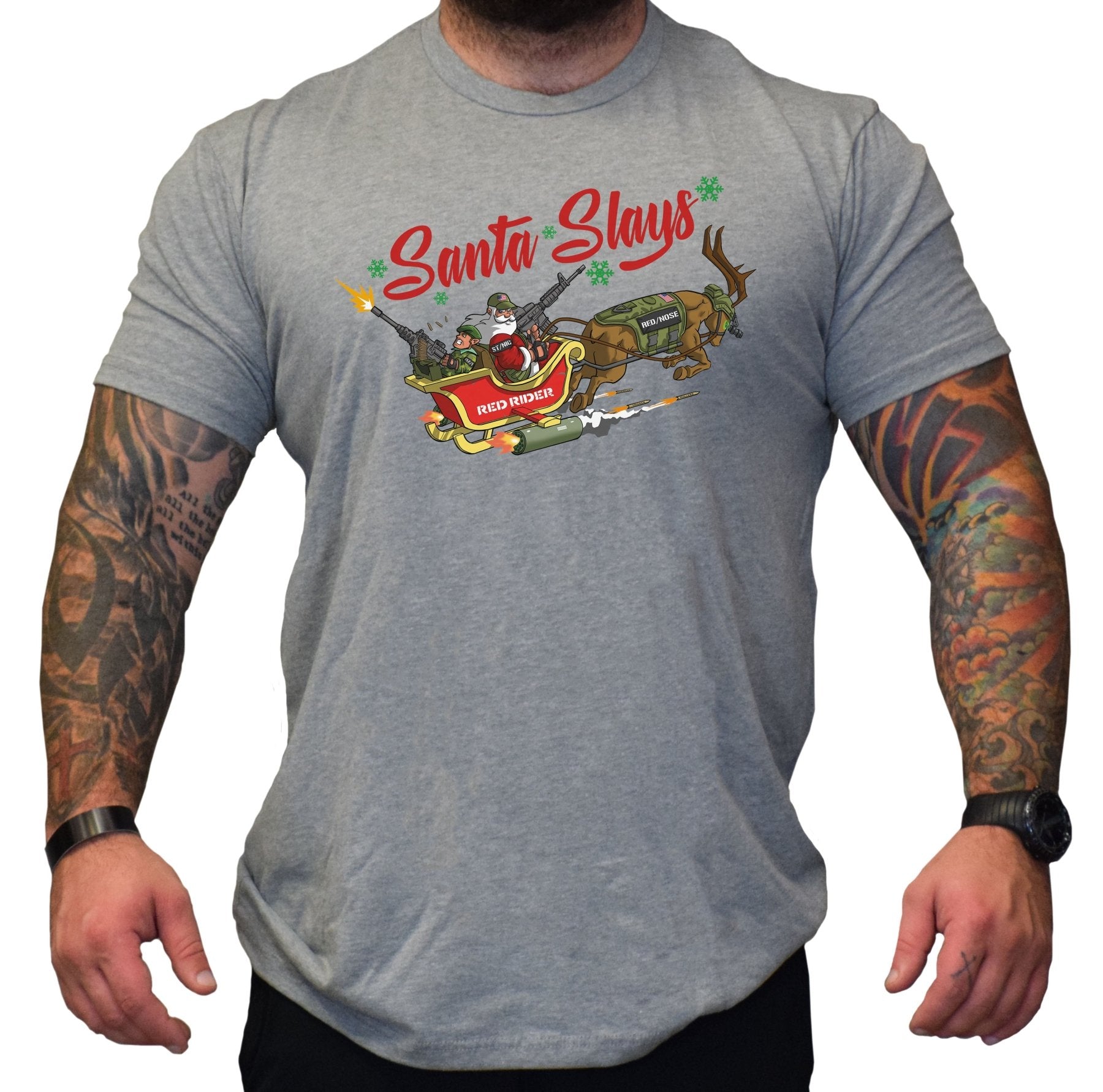 Santa Slays - Small - Shirt