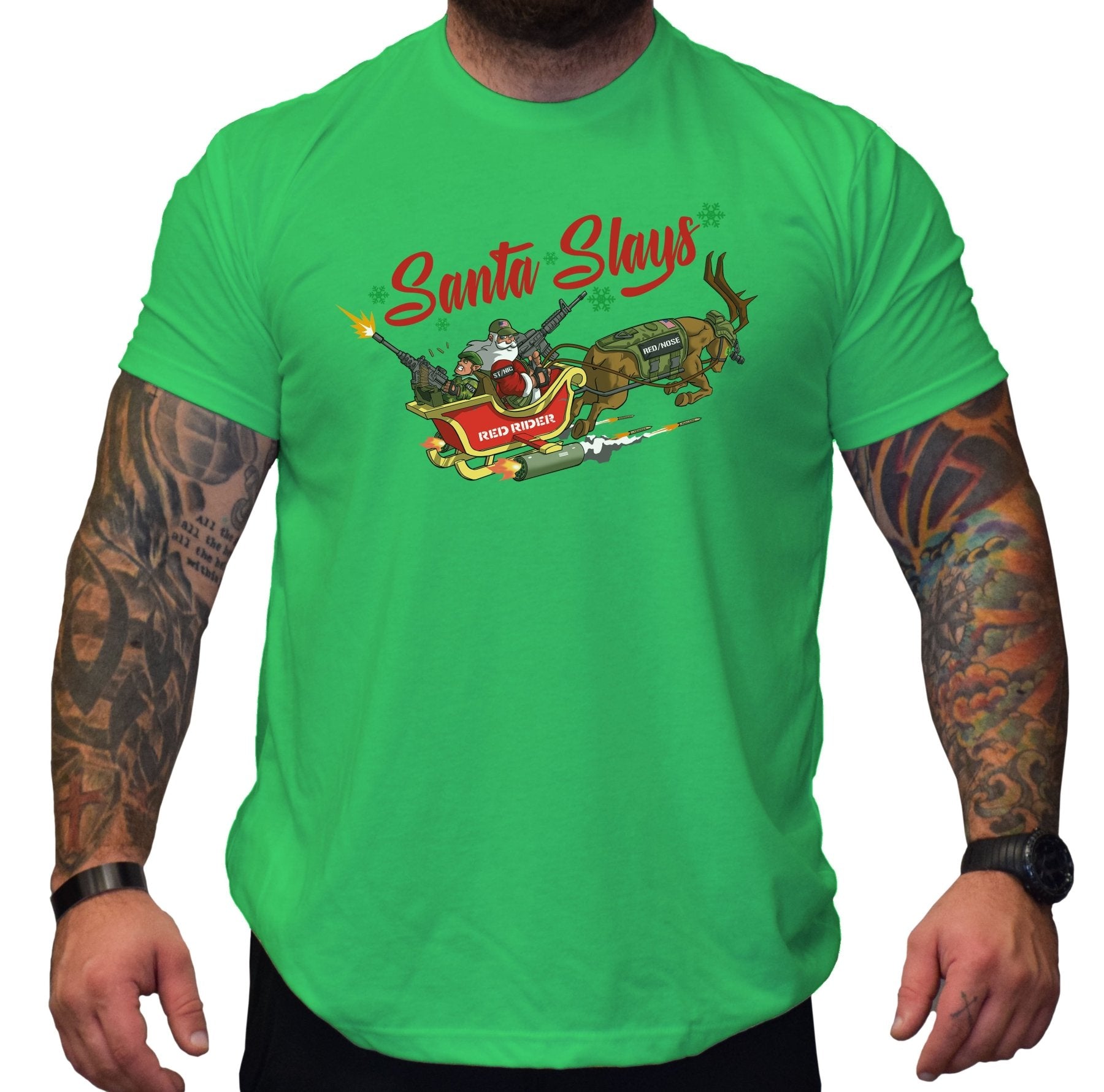 Santa Slays - Small - Shirt