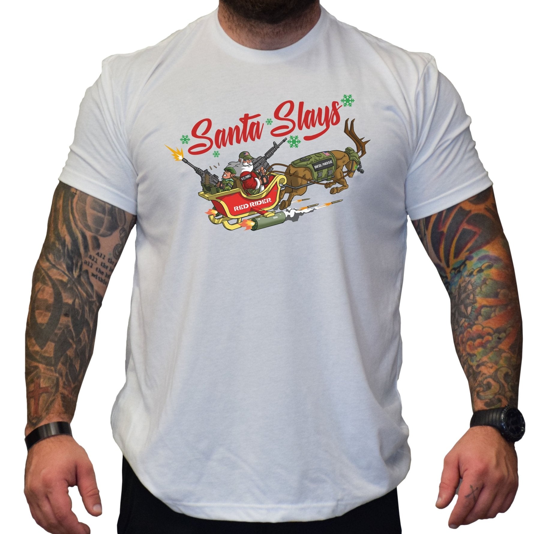 Santa Slays - Small - Shirt