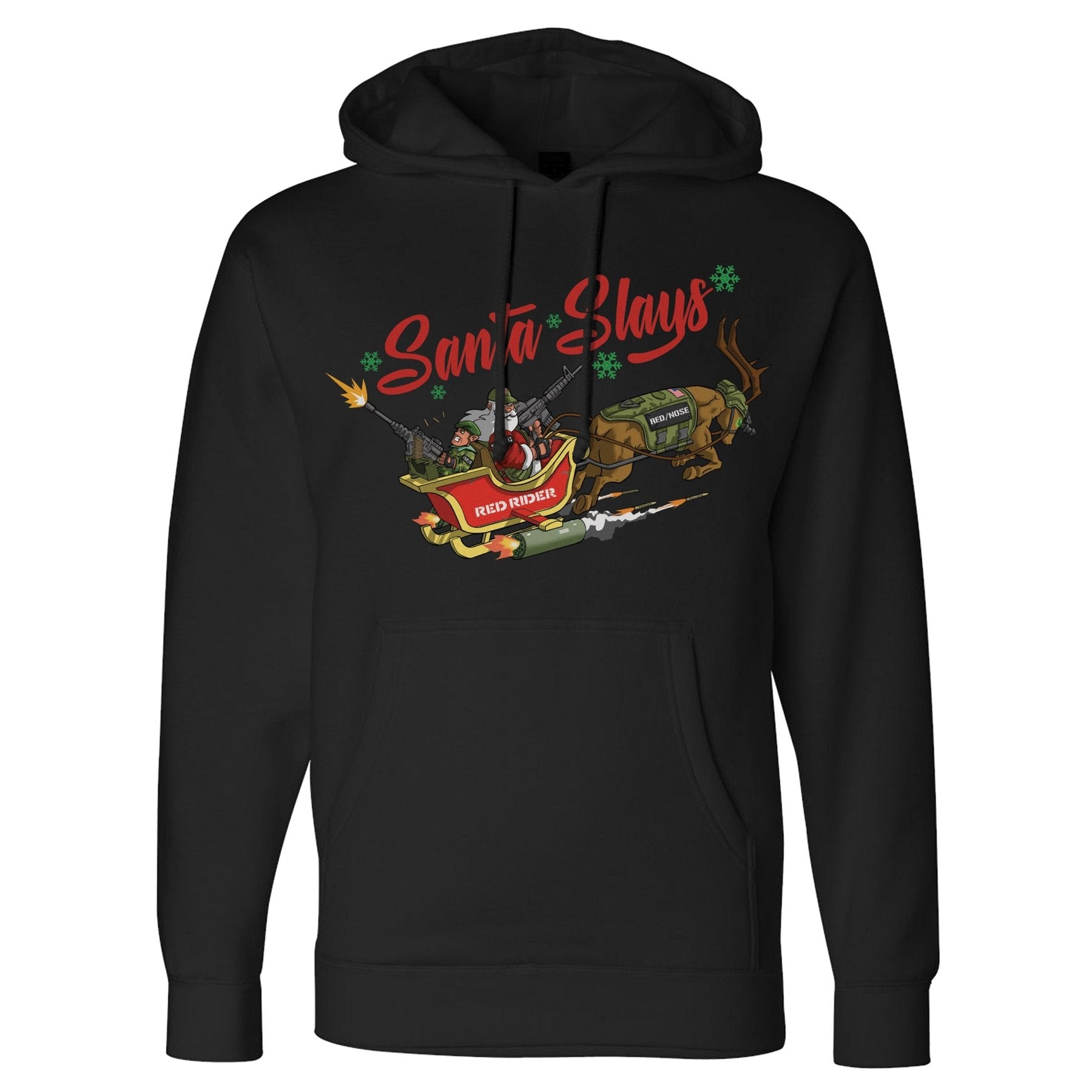 Santa Slays Hoodie - Small - Hoodie