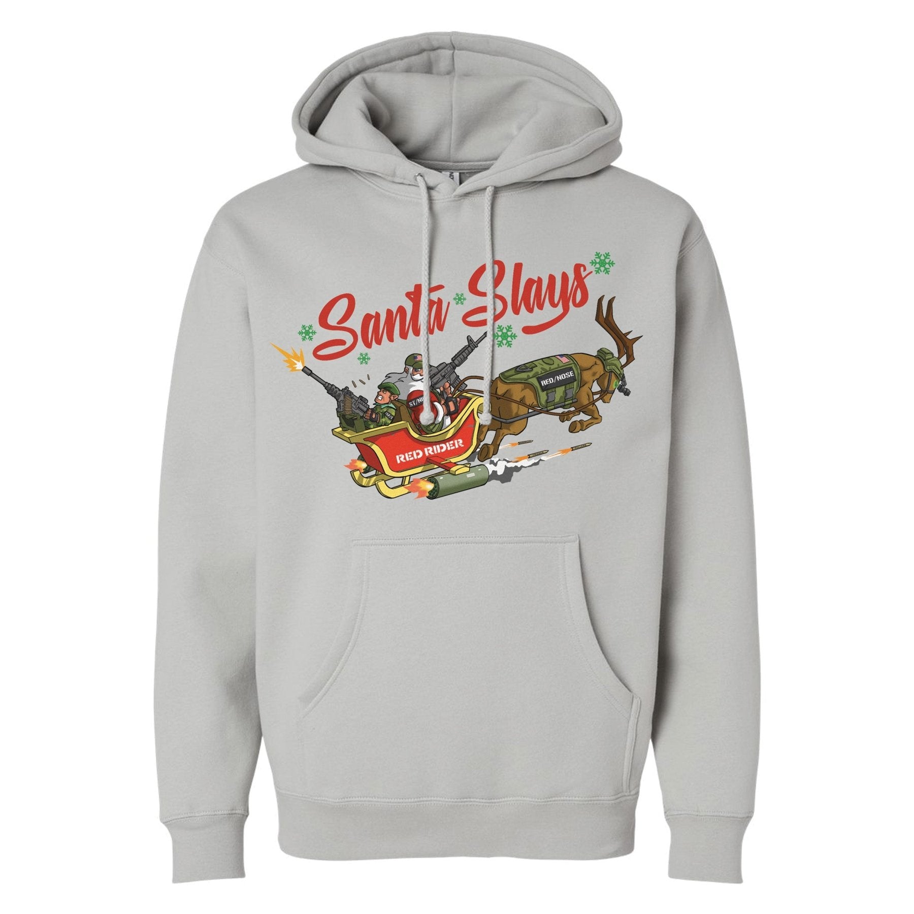 Santa Slays Hoodie - Small - Hoodie