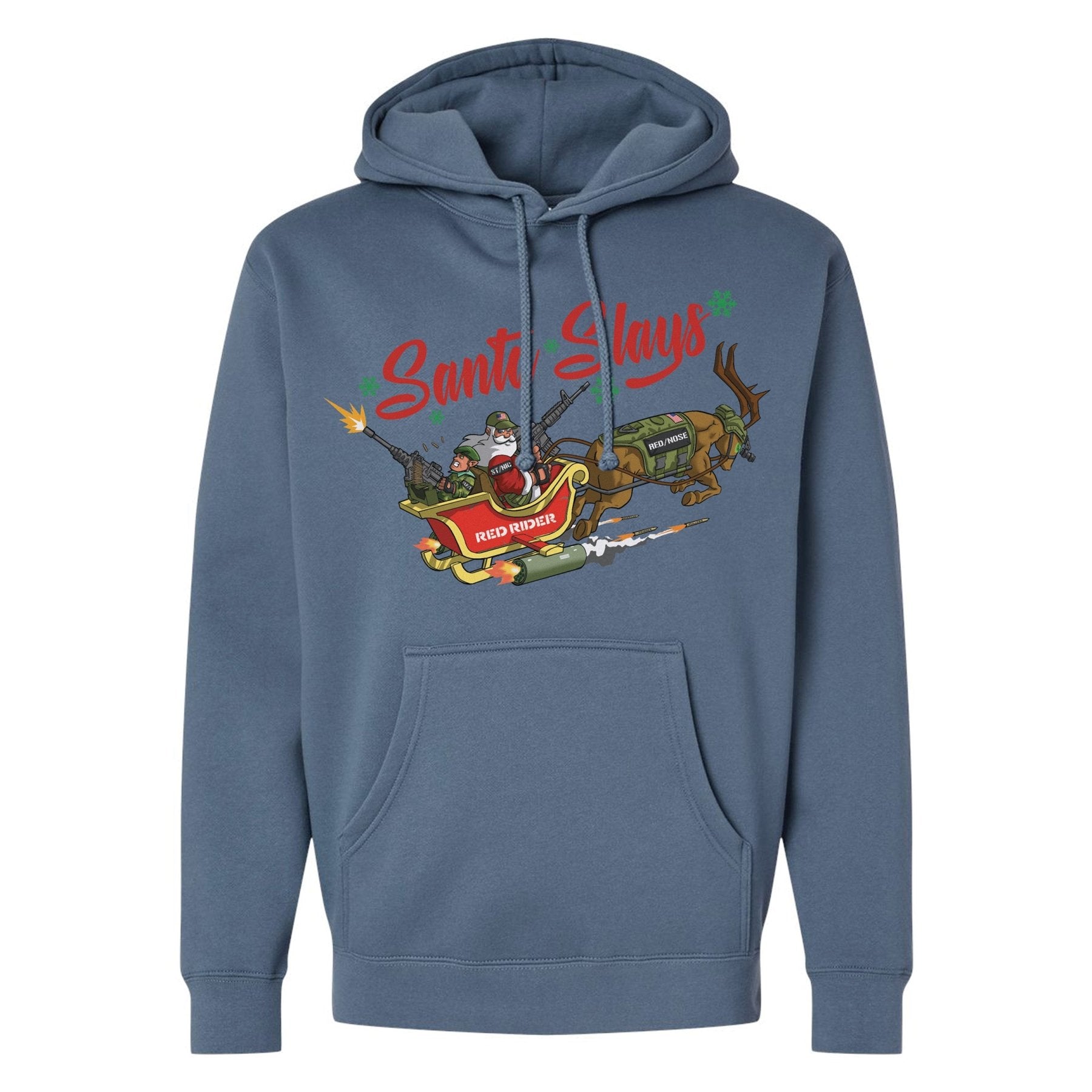 Santa Slays Hoodie - Small - Hoodie