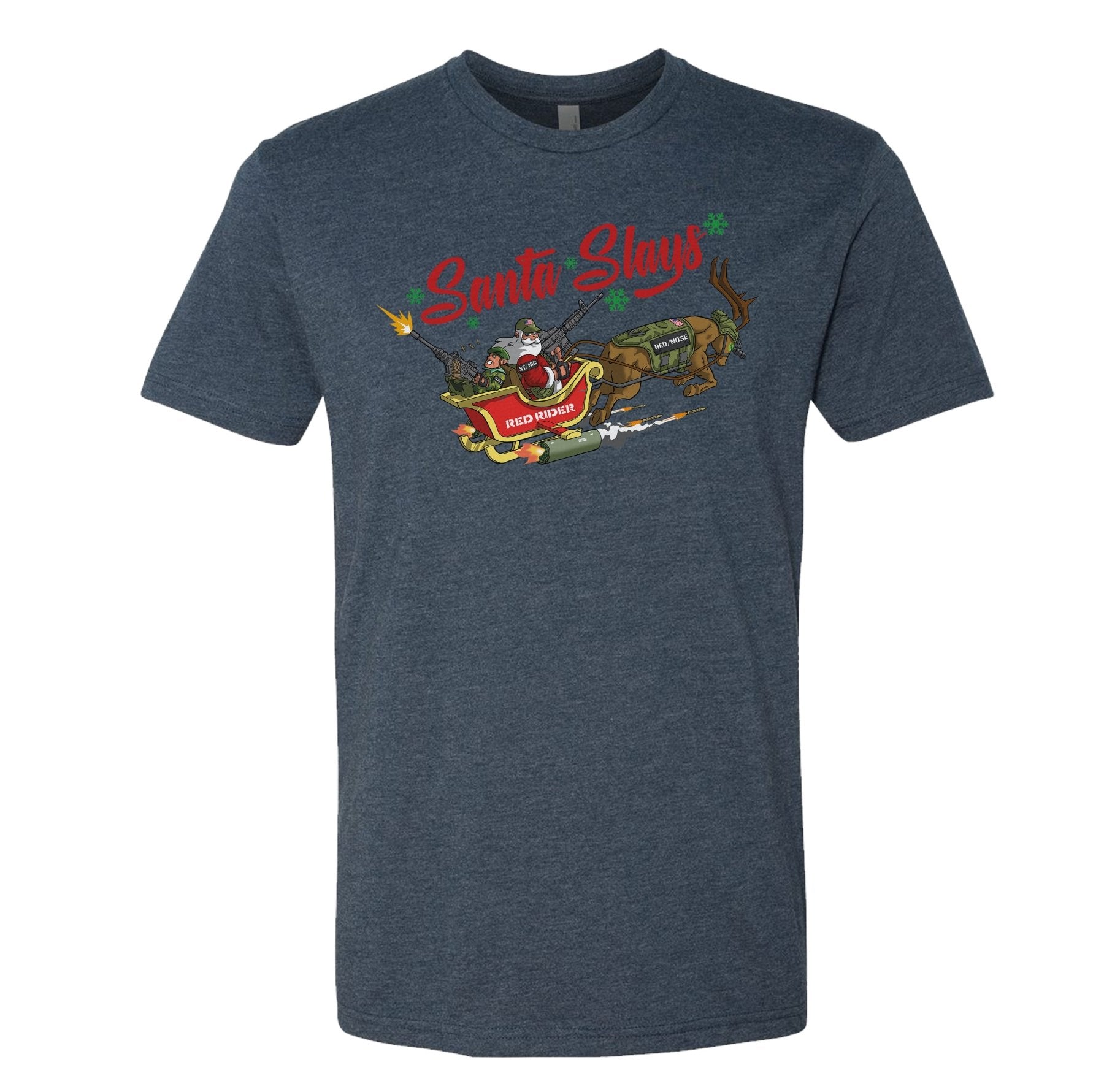 Santa Slays Tee - Small - Shirt