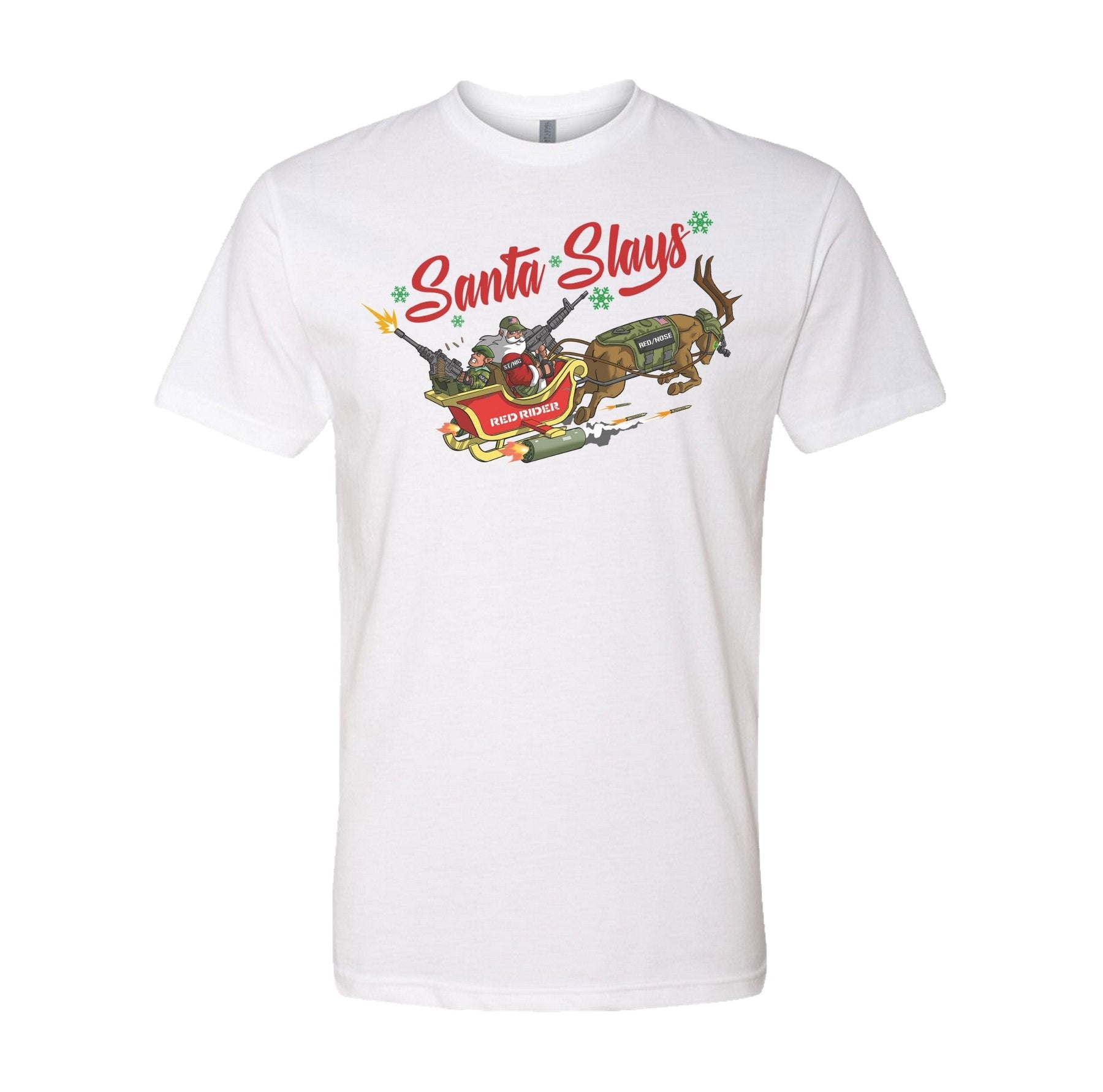 Santa Slays Tee - Small - Shirt