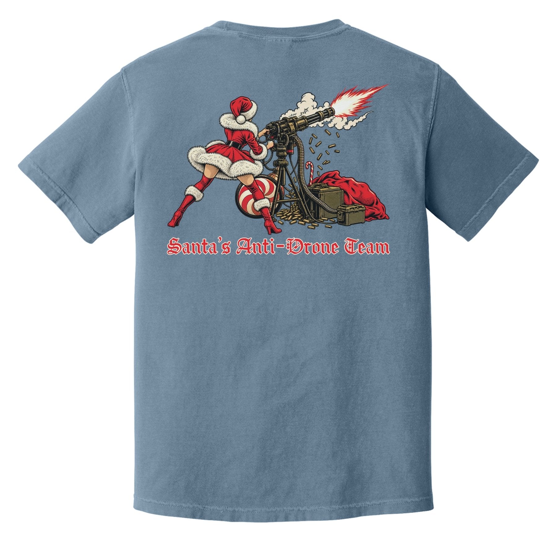 Santas Drone Team Heavyweight Tee - Small - Shirt