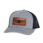 Sensor Wings Leather Snap - Back - Grey/Black Mesh - Headwear