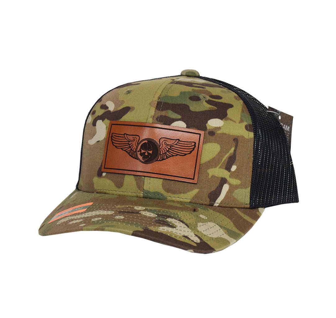 Sensor Wings Leather Snap - Back - Multicam/Black Mesh - Headwear