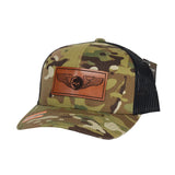 Sensor Wings Leather Snap - Back - Multicam/Black Mesh - Headwear