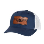 Sensor Wings Leather Snap - Back - Navy/White Mesh - Headwear