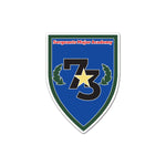 SGM Academy Class 73 Shield Sticker - Blue - No Discount