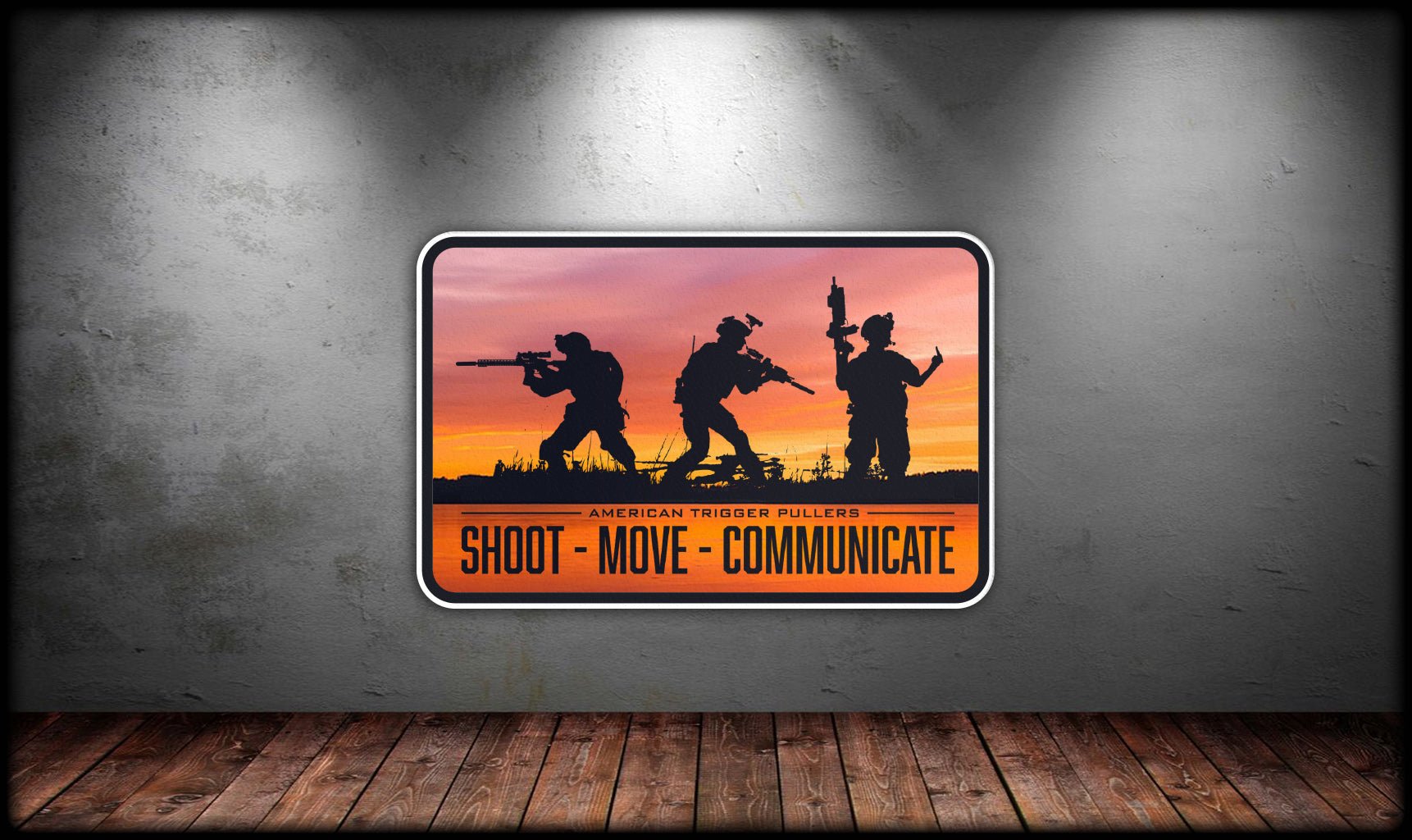 Shoot Move Communicate Sticker - 3.5" x 2.3" - Sticker