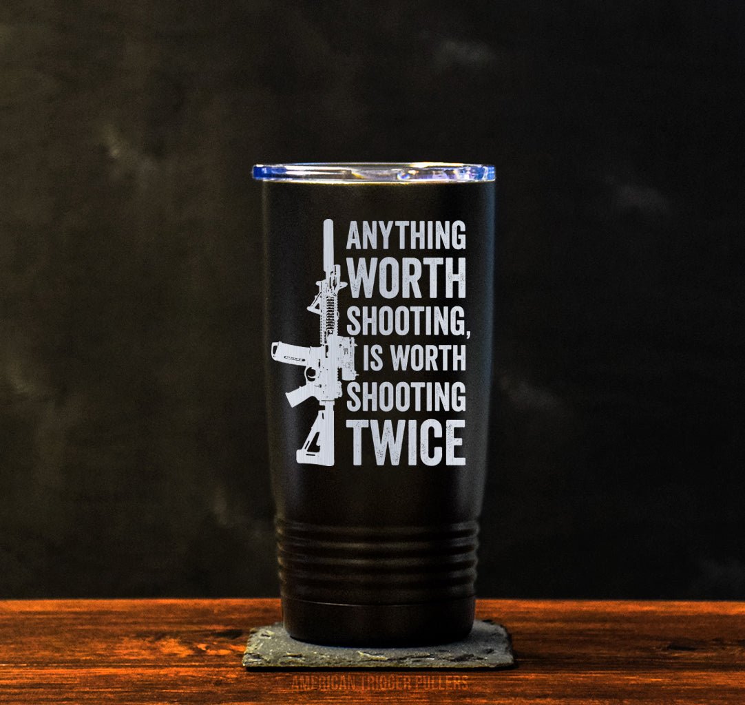 Shoot Twice Tumbler - 20oz - Tumbler