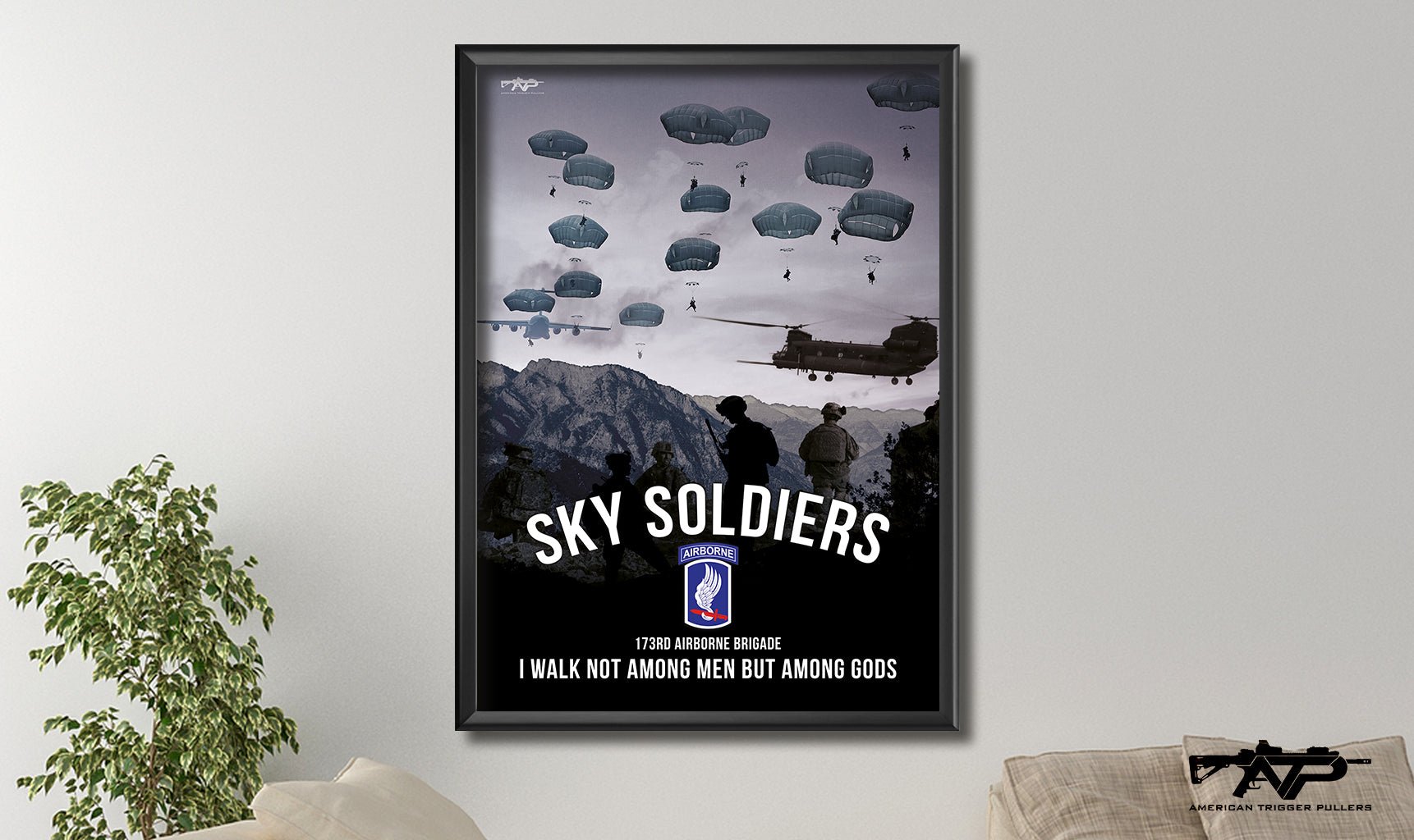 Sky Soldier Canvas - Square - Print