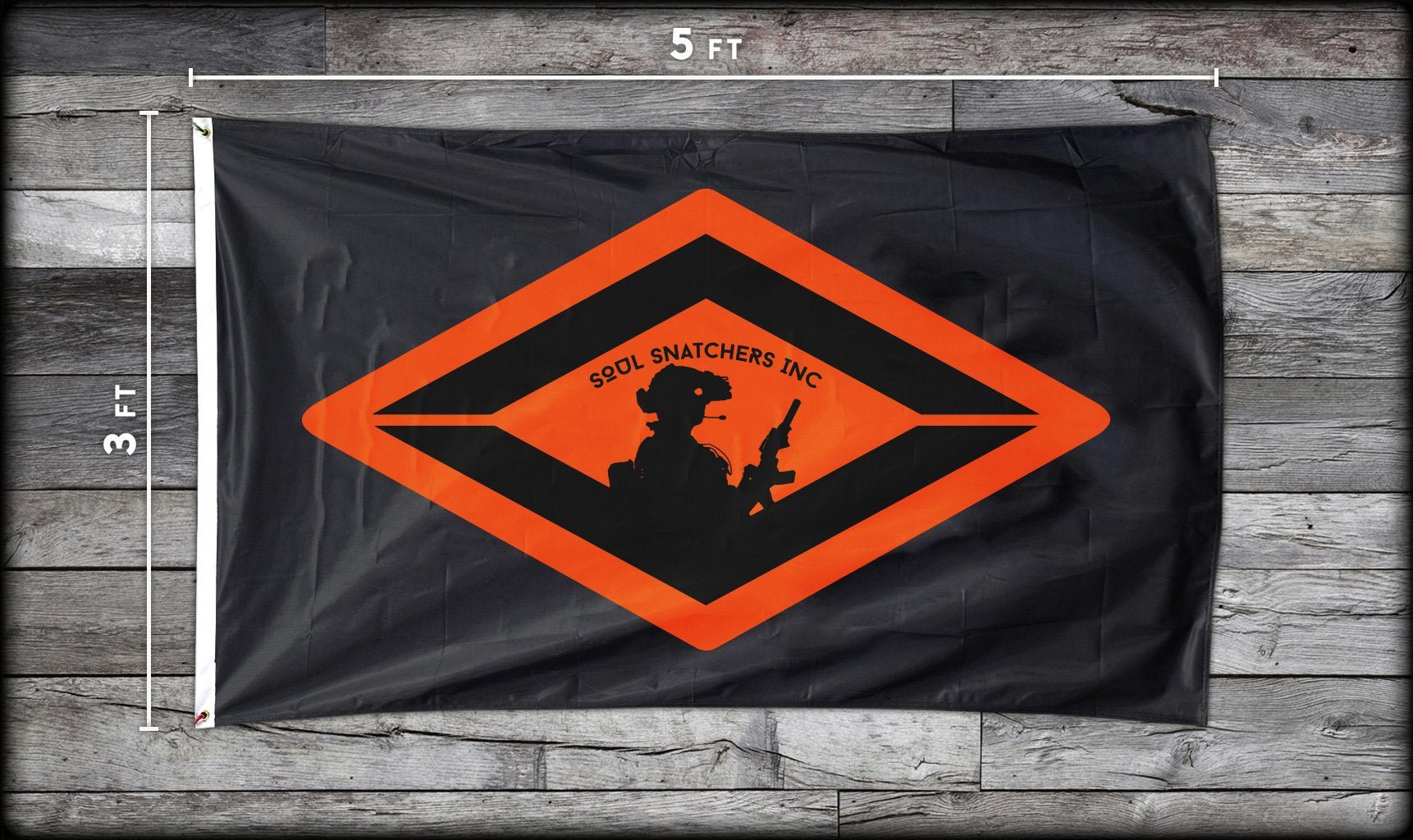 SOF Diamond Flag - 3' x 5' - Flag