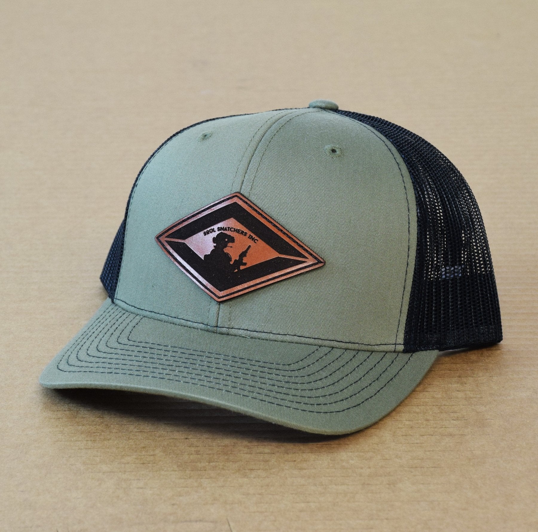 SOF Diamond Leather Snap - Back - OSFA - Headwear