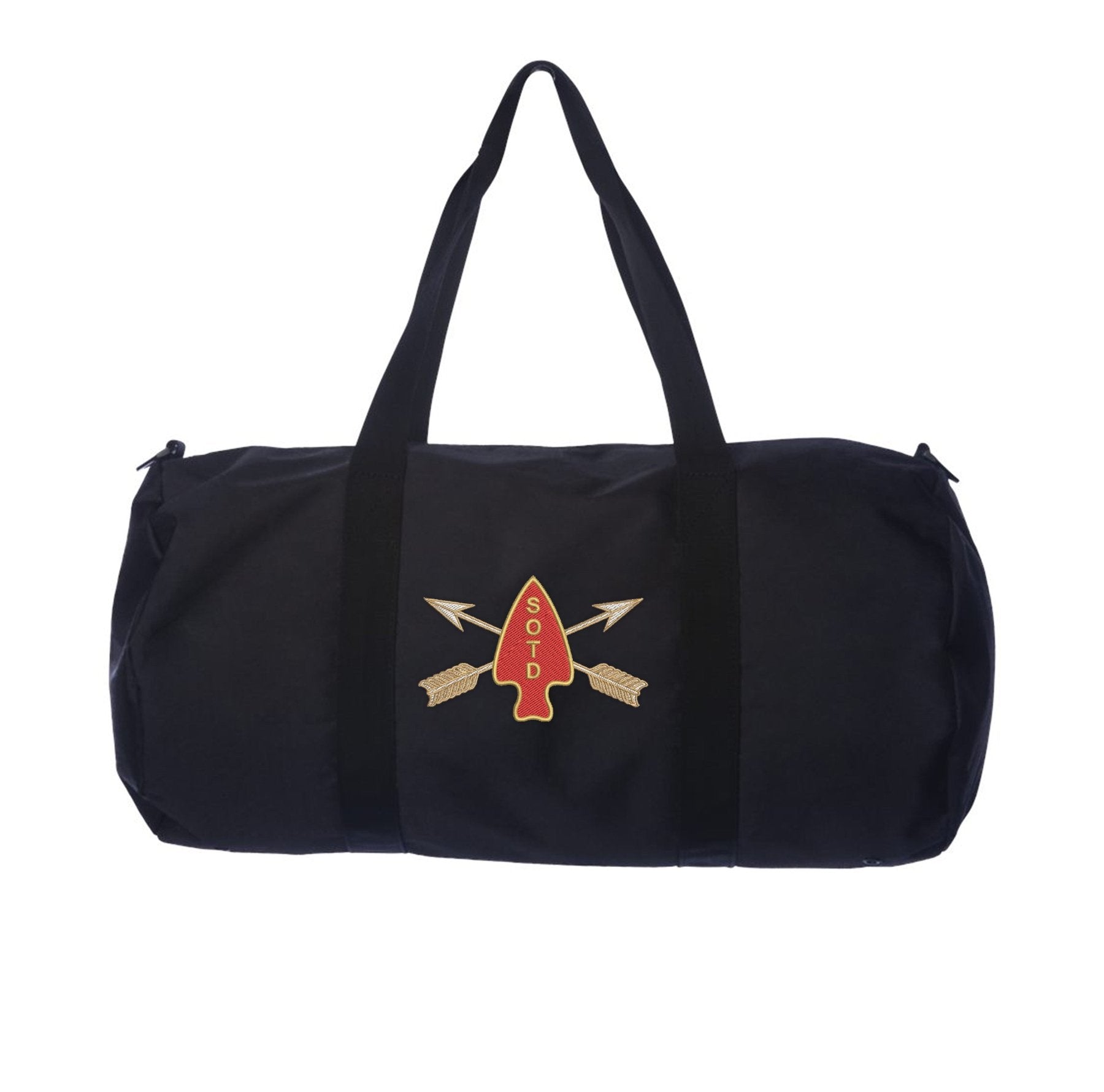 SOTD Logo Arrow Duffel Bag - Solid Black - Private Duffel Bag