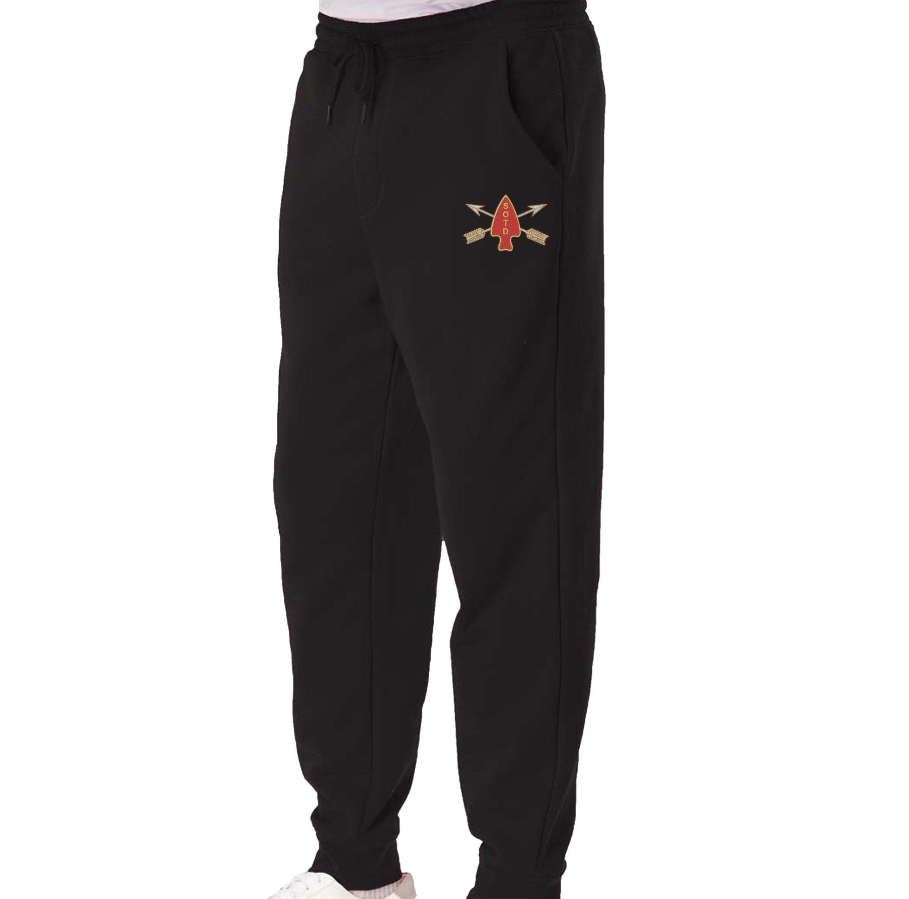 SOTD Logo Arrow Embroidered Sweat Pants - Small - Private Sweatpants