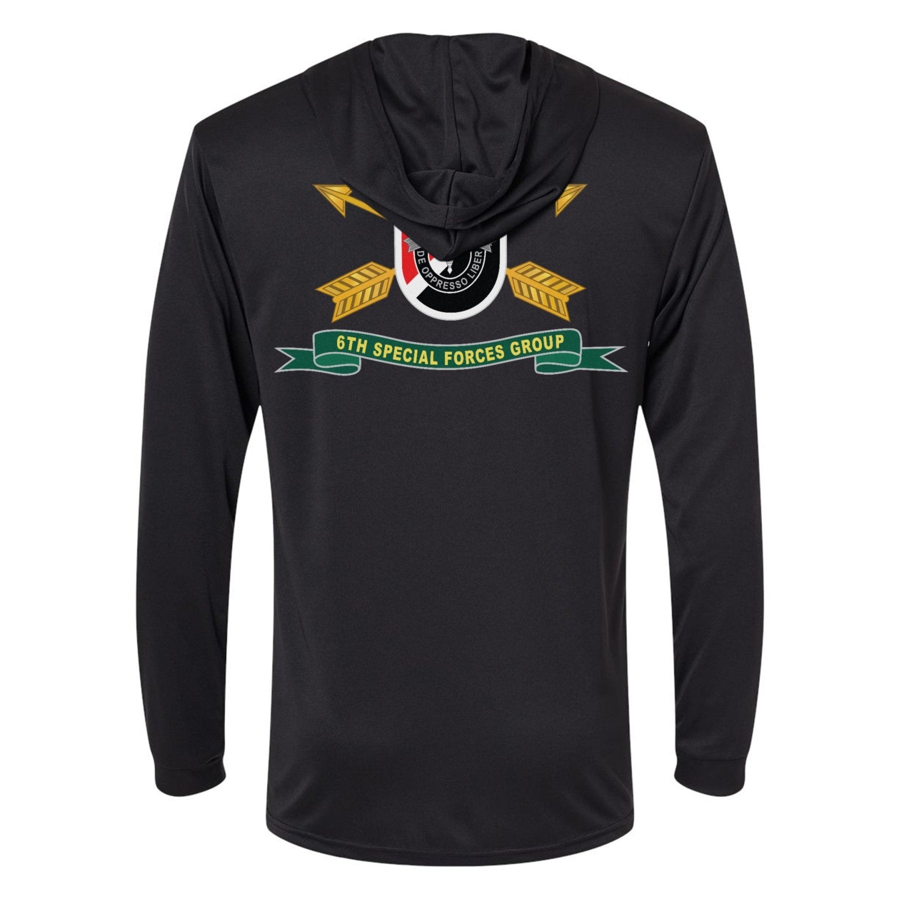 SOTF 61 - 6th SFG Performance Hooded Long Sleeve - Small - Private Performance Wear