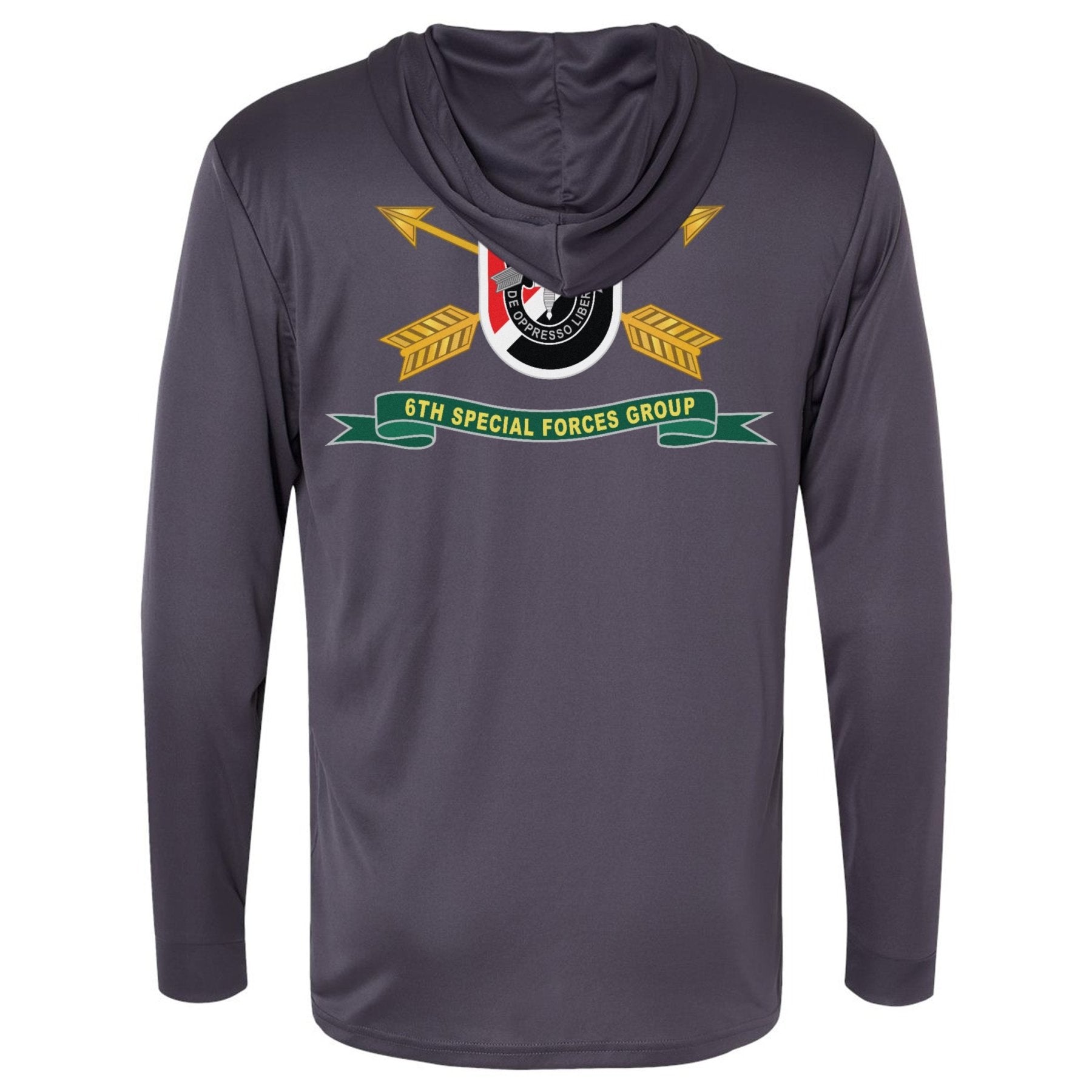 SOTF 61 - 6th SFG Performance Hooded Long Sleeve - Small - Private Performance Wear