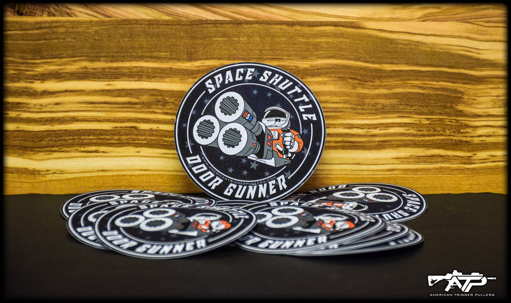 Space Shuttle Door Gunner Sticker – American Trigger Pullers