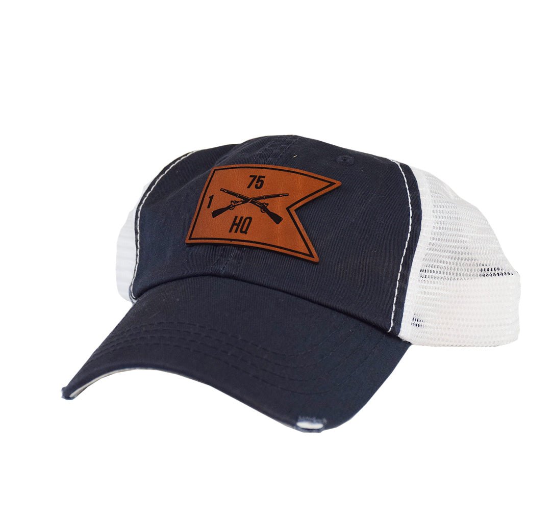 Specialist Ranger Batt Guidon Dad Hat - Navy/White Mesh - Headwear