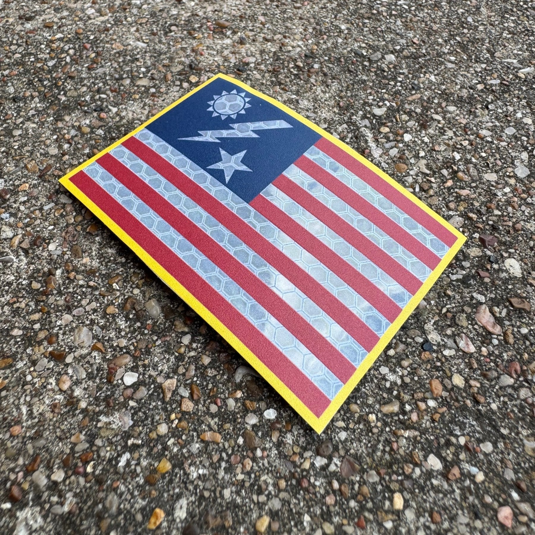 SSB Flag Patch - Honeycomb Reflective - 3" x 2" - Patch